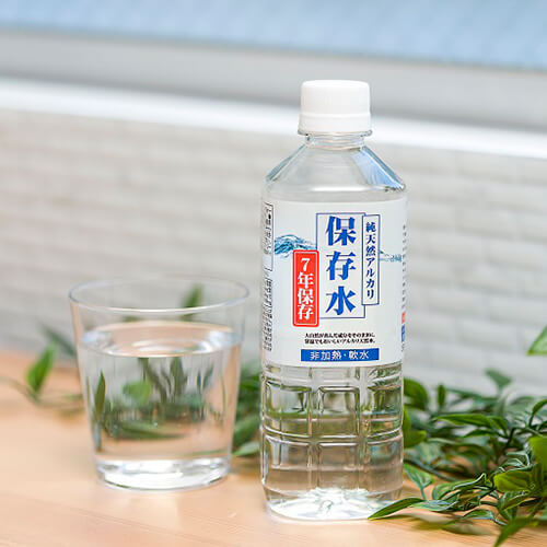 純天然アルカリ保存水(7年)500ml×24本入り(産直)