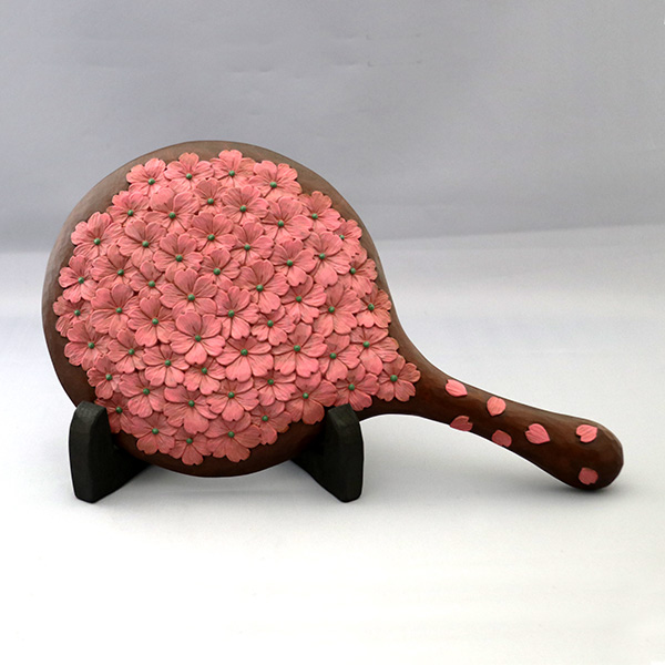 桜手鏡(皿立付)