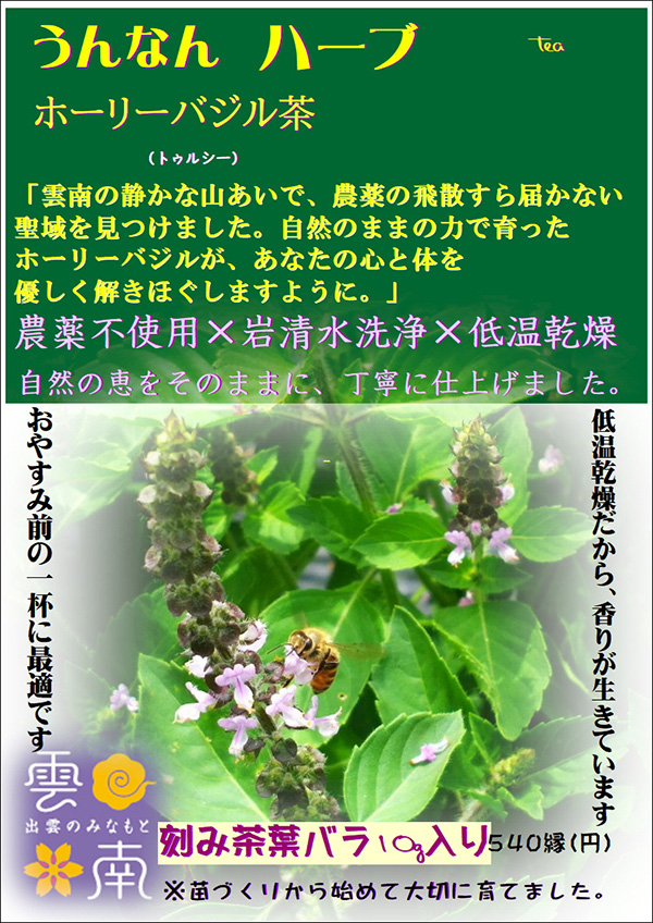 ホーリーバジル乾燥茶葉