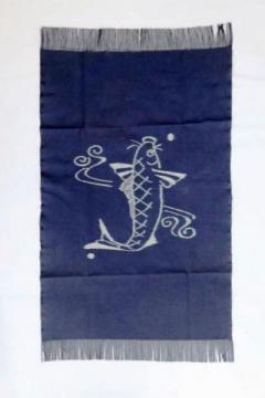 広瀬絣テーブルセンター　鯉