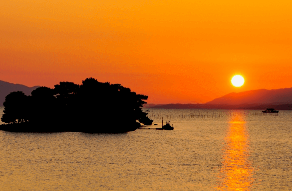 宍道湖の夕日