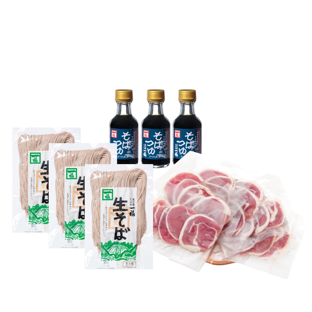 (A134)国産鴨そばセット