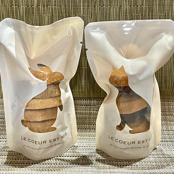 ねことうさぎ柄のバタークッキー詰合せ(2種セット版)(産直)