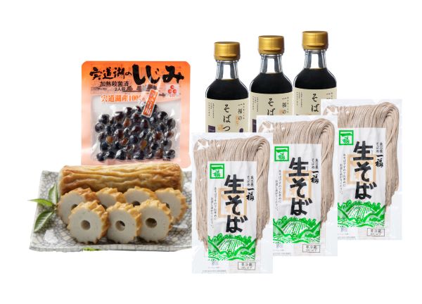 (A21)生そば・あご野焼・しじみ