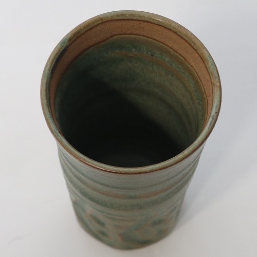 緑釉　ビアカップ