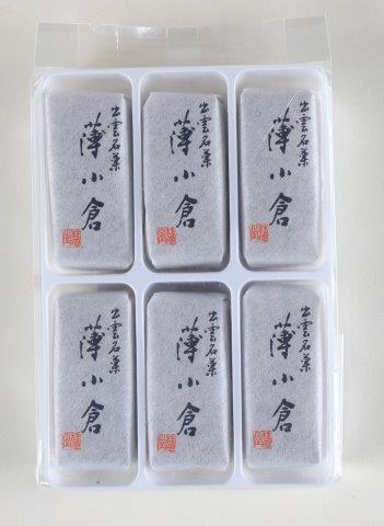 薄小倉6個パック入り
