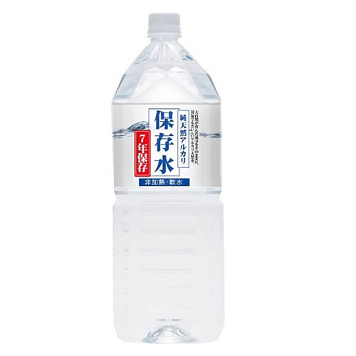 純天然アルカリ保存水(７年）2L×6本入り(産直）