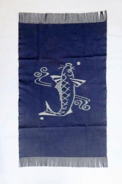 広瀬絣テーブルセンター 鯉