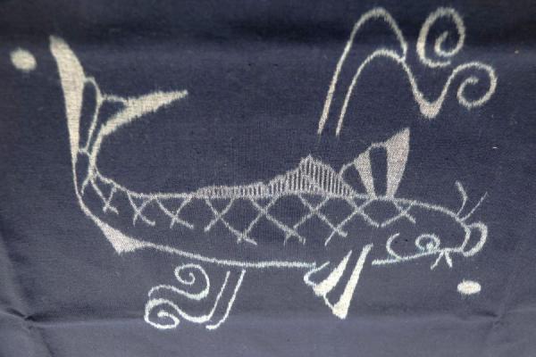 広瀬絣テーブルセンター　鯉