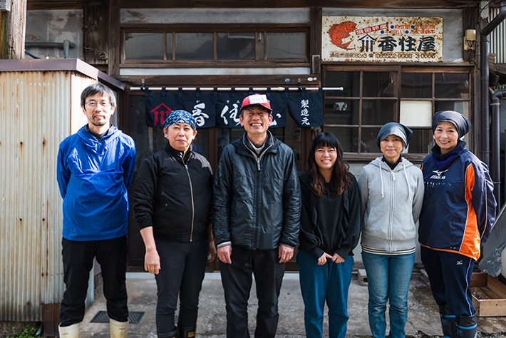 有限会社香住屋の社員さんたち